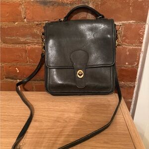 Black Leather Coach Bag